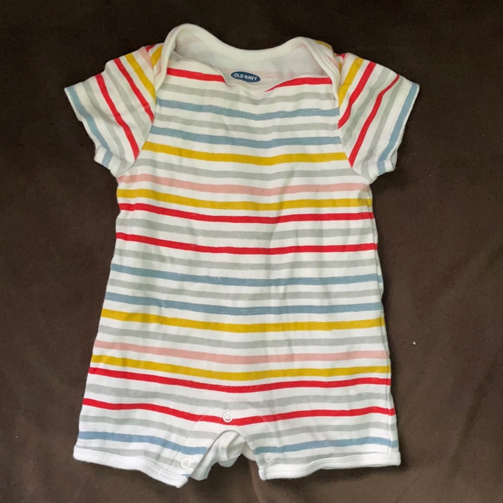 0-3 Old Navy Short sleeve striped onesie